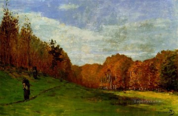  BOSQUE Arte - Woodbearers en el bosque de Fontainebleau Claude Monet